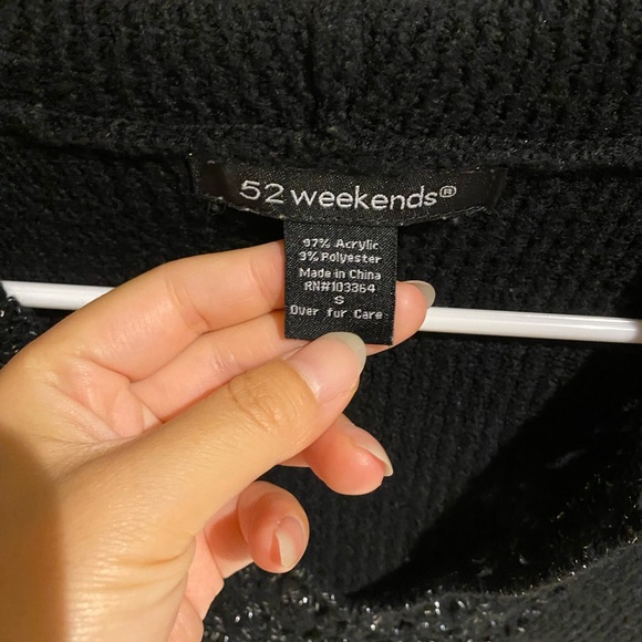 Vintage black sweater hoodie - Picture 4 of 5